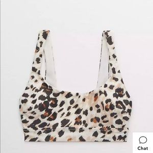 New Aerie Leopard Bikini Top